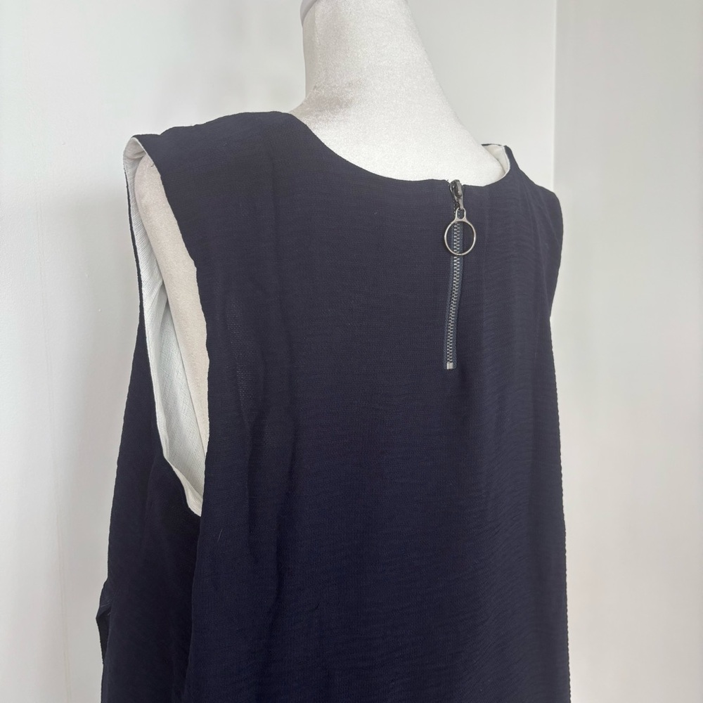 Franne Golde Tunic Size XL Navy and White - Picture 14 of 17